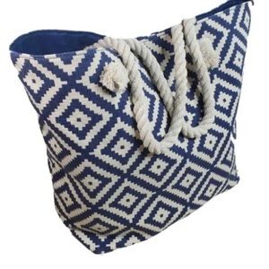 Summer & Rose Geometric Beach Travel Tote Bag